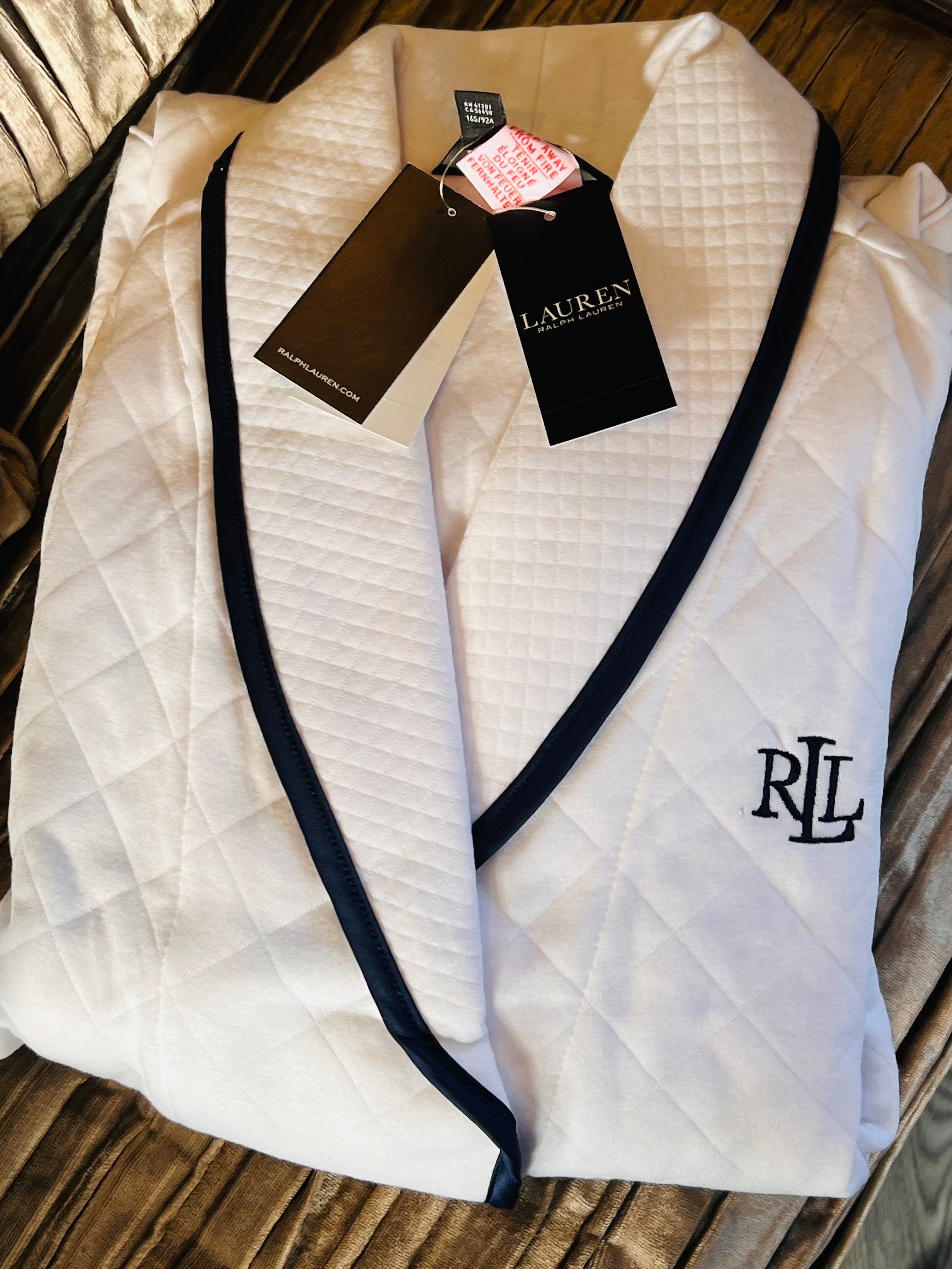 Ralph Lauren quilted robe- white