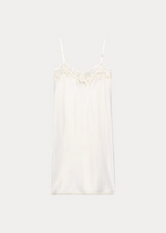 Load image into Gallery viewer, Ralph Lauren Satin Lace Chemise - Ivory
