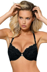 Load image into Gallery viewer, Roza Sefia Push Up Bra Black
